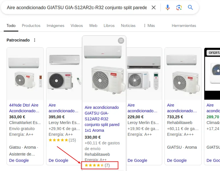 Integración de las reseñas con Google Merchant